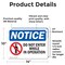 Signmission Do Not Enter While In Operation Sign, Vinyl Decal, 14in W x 10in L, 2PK OS-2PACK-NS-D-1014-L-11256 - alternate 3